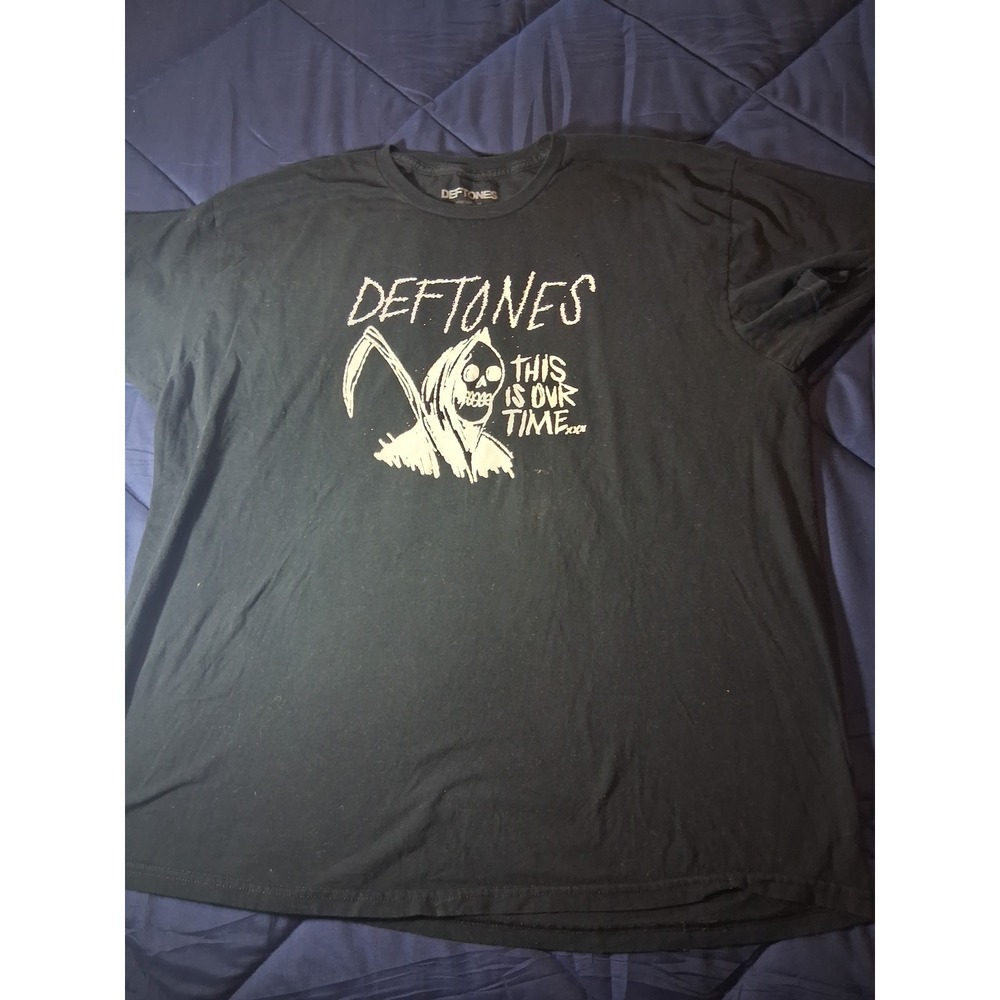 Deftones Reaper This Is Our Time Graphic T-Shirt Mens 2XL Black Band Tee 2024